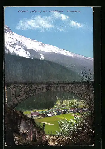 AK Klösterle, Brücke mit Wäldlitobel