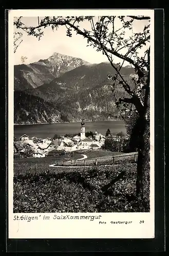 AK St. Gilgen im Salzkammergut, Ortsansicht bei Sonnenlicht