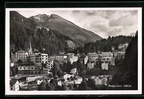 AK Badgastein, Ortsansicht am Tag