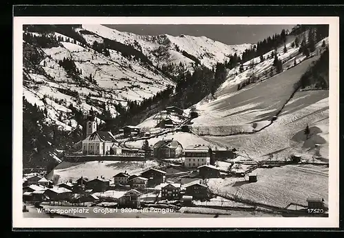 AK Grossarl im Pongau, Ortsansicht mit Kirche