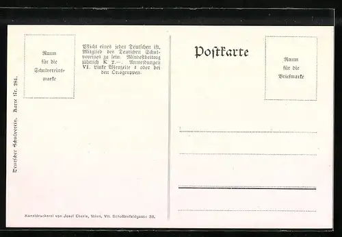 Künstler-AK Waldhausen /Strudengau, Kutsche am Ortsrand