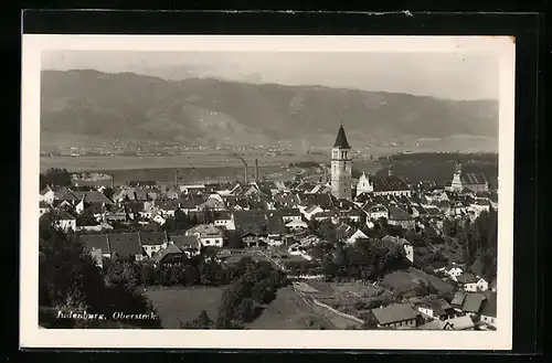 AK Judenburg /Oberstmk., Ortsansicht mit Kirchturm