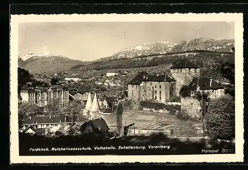 AK Feldkirch, Stella Matutina, Volkshalle und die Schattenburg