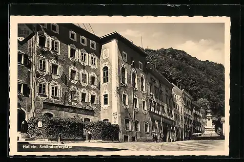 AK Hallein, Häuserpartie am Schöndorferplatz