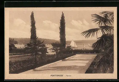 AK Portorose / Portoroz, Parco, Parkpartie