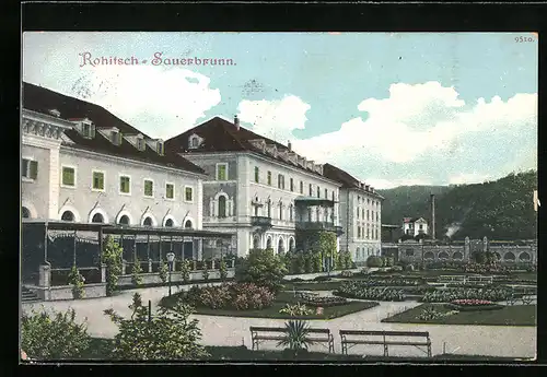 AK Rohitsch-Sauerbrunn, Parkanlage mit Gebäuden