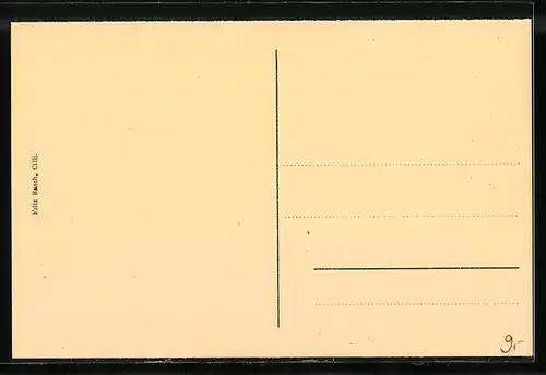 AK Cilli, Bismarckplatz mit Geschäften und Turm