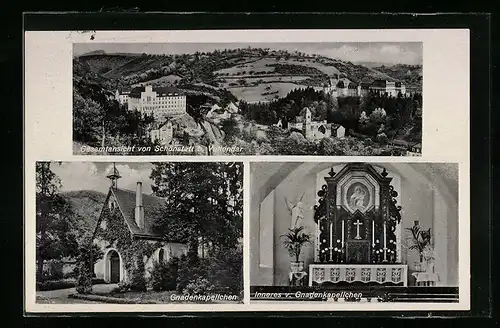 AK Schönstatt b. Vallendar, Gesamtansicht, Gnadenkapelle mit Innenansicht