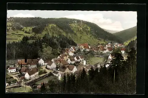 AK Hirschbach /Franken, Gesamtansicht aus der Vogelschau