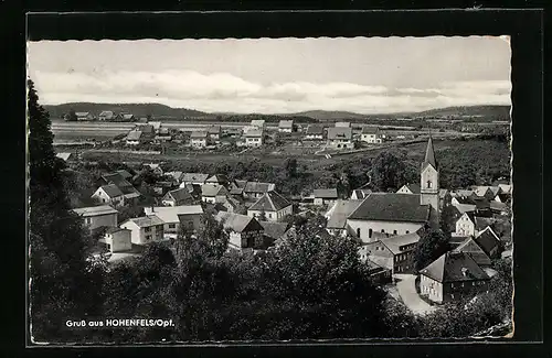 AK Hohenfels, Ortsansicht mit Kirche