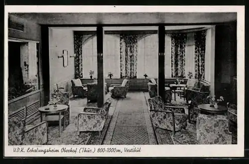 AK Oberhof /Th., VDK-Erholungsheim, Vestibül