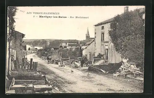 AK Martigny-sur-Bains, Rue Morizécourt