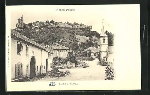 AK Pierre-Percée, Église & Chateau