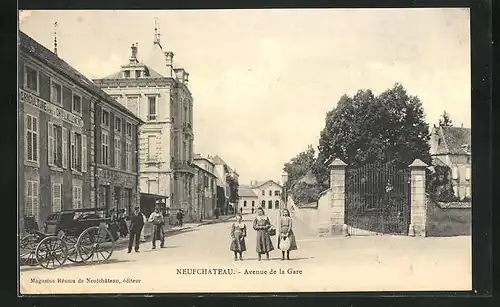 AK Neufchateau, Avenue de la Gare