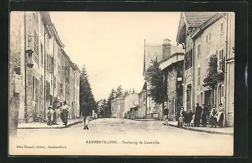 AK Rambervillers, Faubourg de Lunéville