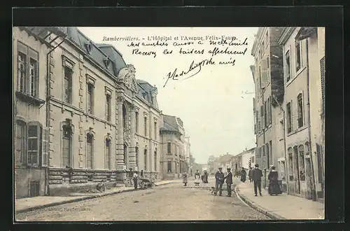 AK Rambervillers, L`Hôpital et l`Avenue Félix-Faure