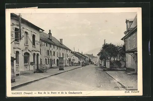 AK Vagney, Rue de la Poste et de la Gendarmerie