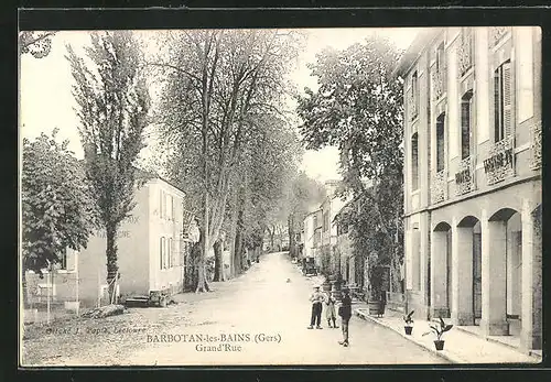 AK Barbotan-les-Bains, Grand`Rue, Strassenpartie