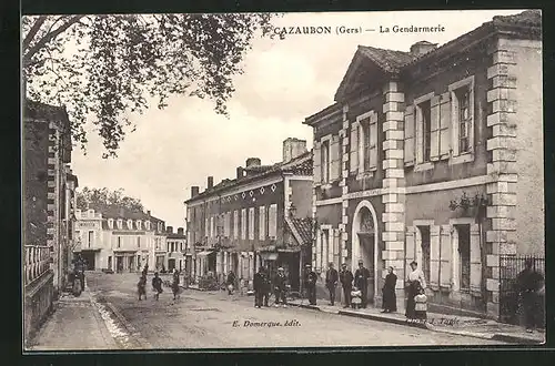 AK Cazaubon, La Gendarmerie, Polizei