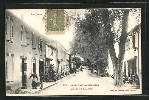 AK Barbotan-les-Thermes, Avenue de Cazaubon, Ortspartie