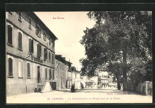 AK Lombez, La Gendarmerie et Boulevard de la Poste