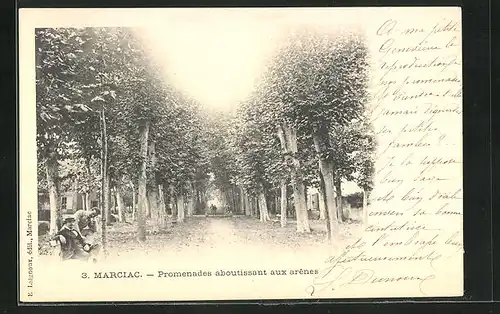 AK Marciac, Promenades aboutissant aux arênes
