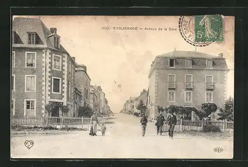AK Eygurande, Avenue de la Gare