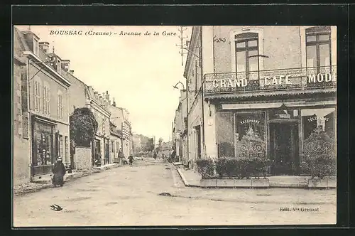 AK Boussac, Avenue de la Gare et Grand Café