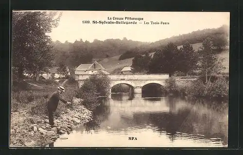 AK Saint-Sylvain-Bellegarde, les Trois-Ponts
