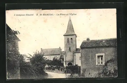 AK St-Martial, La Place et l`Église