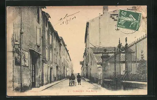 AK Camarès, Rue Barry, Strassenpartie