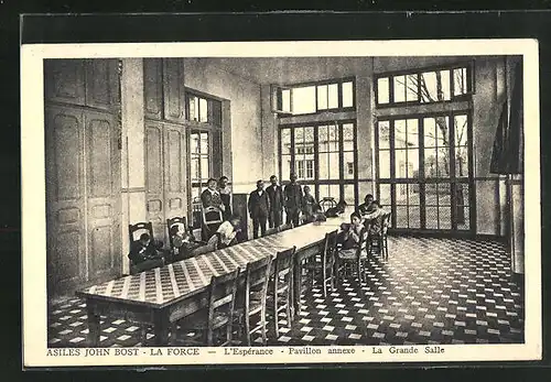 AK La Force, Asiles John Bost, L`Espérance, Pavillon annexe, La Grande Salle