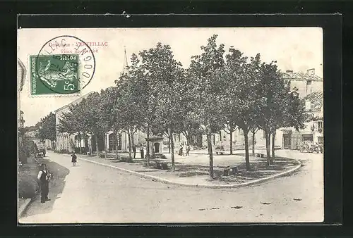 AK Verteillac, Place du Marché