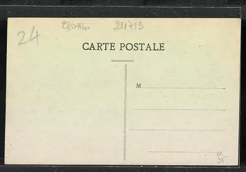 AK St-Michel-Montaigne, Vue Générale, Teilansicht mit Kirche