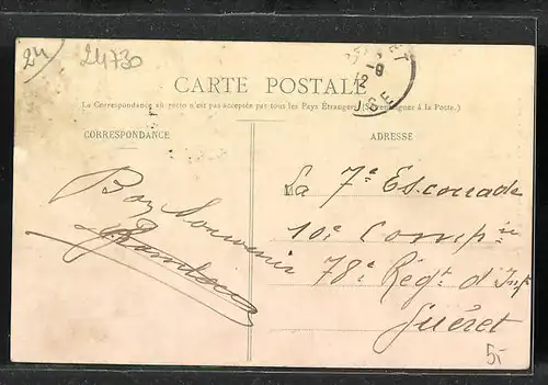 AK La Roche-Chalais, Vue générale prise du Champ de La Garde