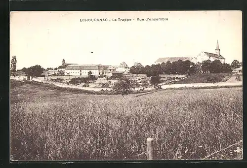 AK Echourgnac, La Trappe, Vue d`ensemble, Ortsansicht