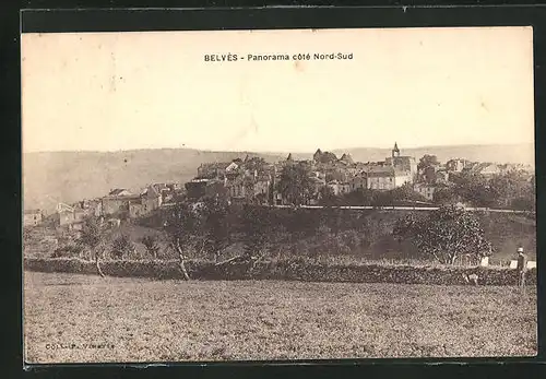 AK Belvès, Panorama coté Nord-Sud