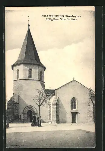 AK Champniers, L`Eglise, vue de face