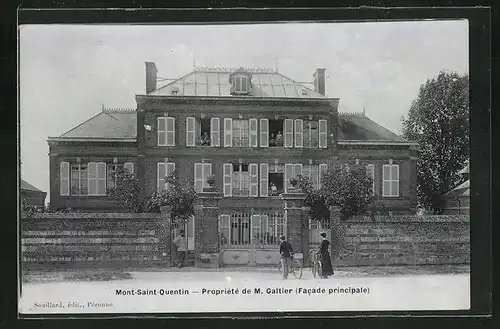 AK Mont-Saint-Quentin, Propriété de M. Galtier, Facade principale