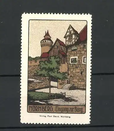 Reklamemarke Nürnberg, Eingang zur Burg