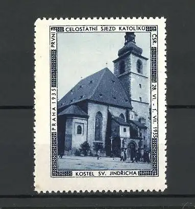 Reklamemarke Praha, Celostatni Sjezd Katoliku 1935, Kostel Sv. Jindricha