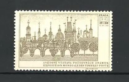 Reklamemarke Praga, Exposition Mondiale des Timbres-Poste 1968, Stadtansicht
