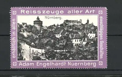 Reklamemarke Nürnberg, Blick auf die Stadt