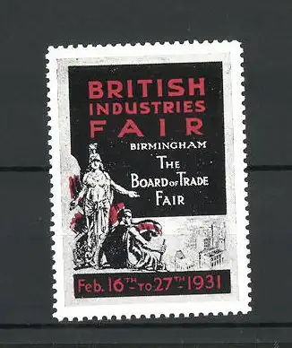 Reklamemarke Birmingham, British Industries Fair 1931, The Board of Trade Fair