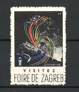 Reklamemarke Zagreb, Foire 1957, Messelogo