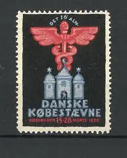 Reklamemarke Kopenhavn, Danske Kobestaevne 1926, Messelogo