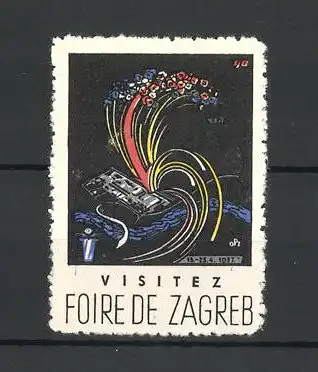Reklamemarke Zagreb, Foire de Zagreb 1957, Messelogo