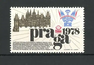 Reklamemarke Praga, Briefmarken-Weltausstellung 1978, Messelogo