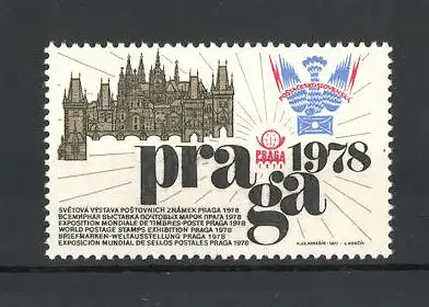 Reklamemarke Praga, Briefmarken-Weltausstellung 1978, Messelogo