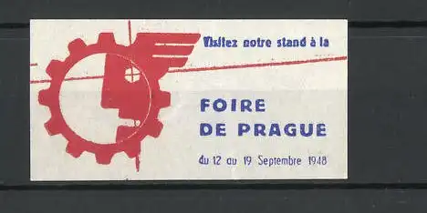 Reklamemarke Prag, Foire de Prague 1948, Messelogo